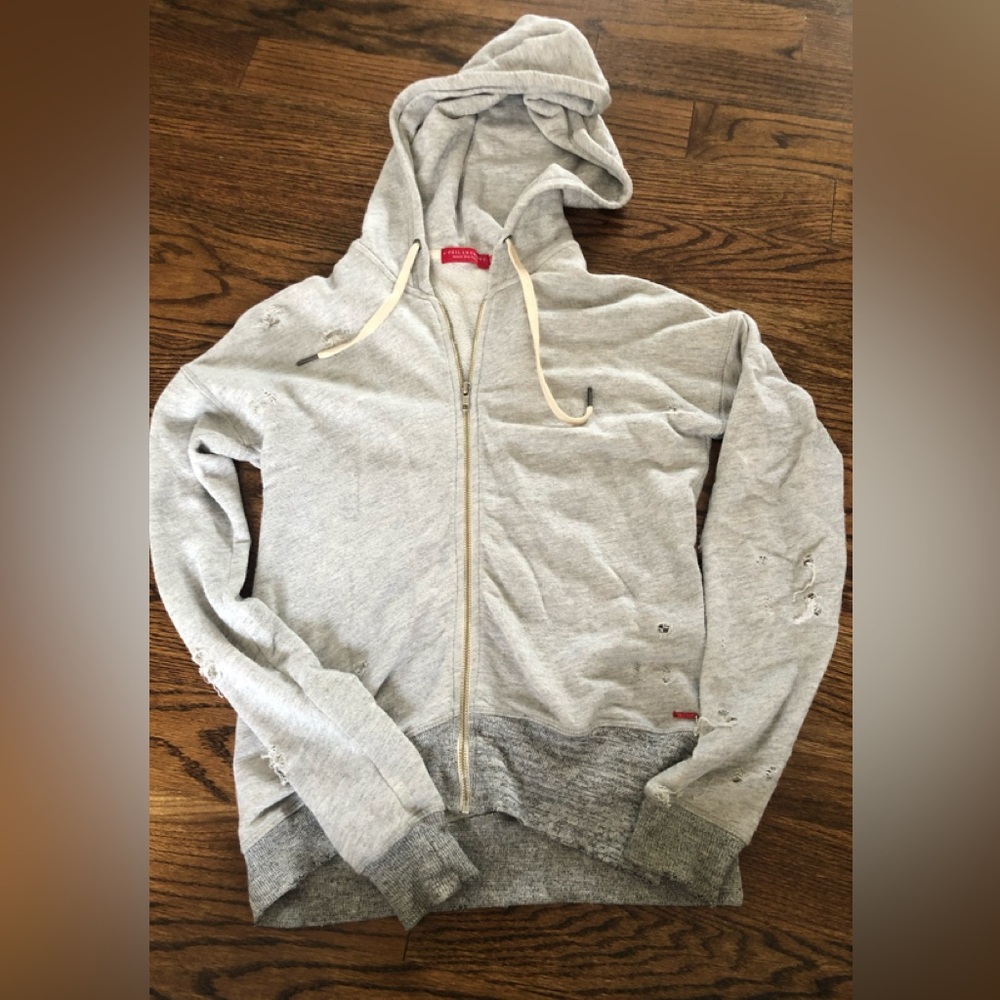 PHILANTHROPY DISTRESSED ZIP UP